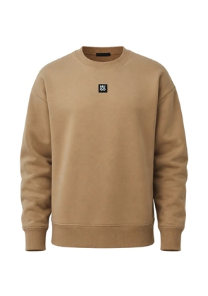 HUGO logo-patch sweatshirt - Neutrals
