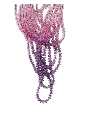 Emporio Armani beaded multi-strand necklace - Pink