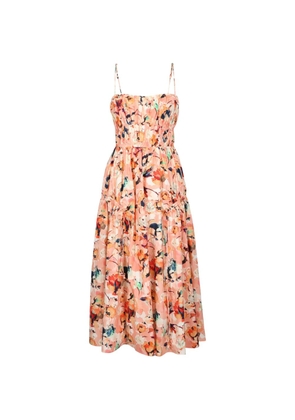 Ulla Johnson Vidri floral-print midi dress - Pink