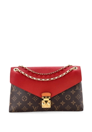 Louis Vuitton Pre-Owned Pallas Chain Monogram Canvas and Calfskin shoulder bag - Brown