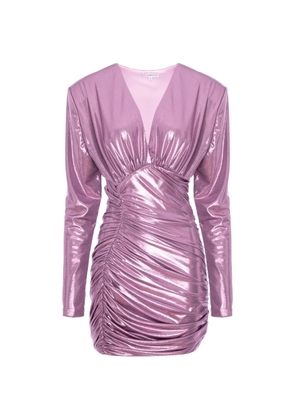 CuAnna Odina ruched mini dress - Purple