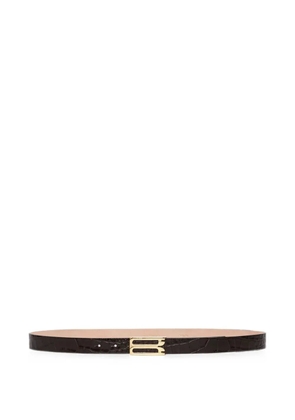 Victoria Beckham Dorian leather belt - Brown