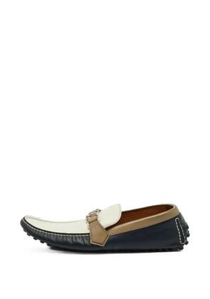 Louis Vuitton Pre-Owned Hockenheim leather loafers - White