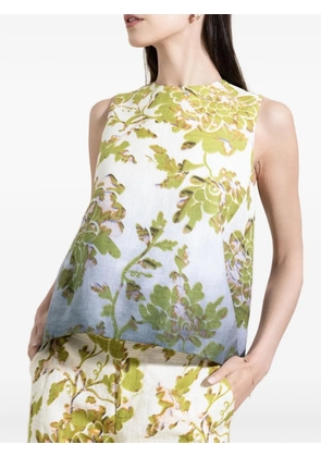 La DoubleJ La Scala floral-print top - Neutrals