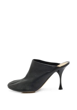 Bottega Veneta Pre-Owned Dot leather heeled mules - Black