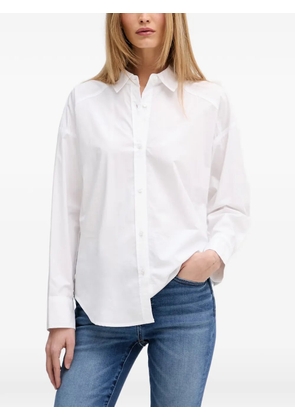 DKNY elasticated-waist buttoned shirt - White