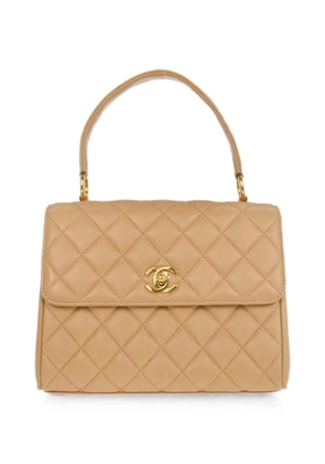 CHANEL Pre-Owned 1997 diamond-quilting tote bag - Neutrals