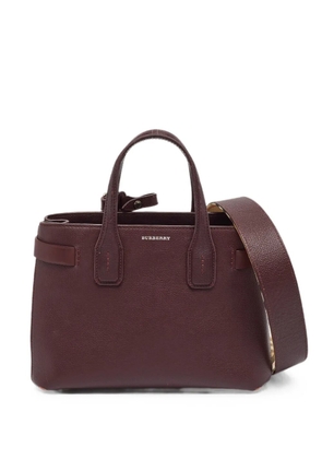 Burberry Pre-Owned small Banner leather tote bag - Brown