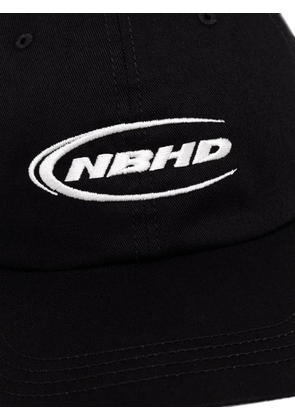 Neighborhood logo-embroidered baseball cap - Black