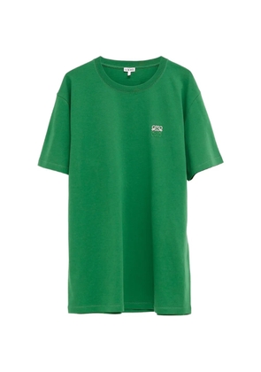 LOEWE Anagram-embroidered T-shirt - Green