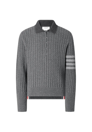 Thom Browne 4-Bar polo shirt - Grey
