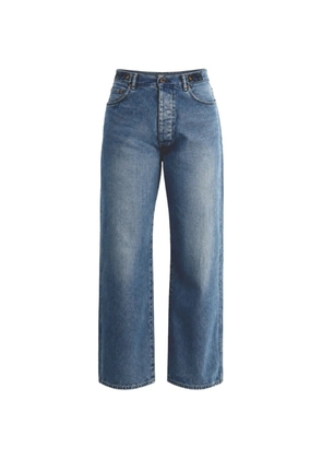 Chimala adjustable-waist faded jeans - Blue