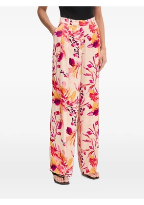 Lola Casademunt floral-print pleated trousers - Neutrals