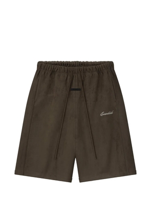 FEAR OF GOD ESSENTIALS Essentials Signature logo-embroidered shorts - Brown