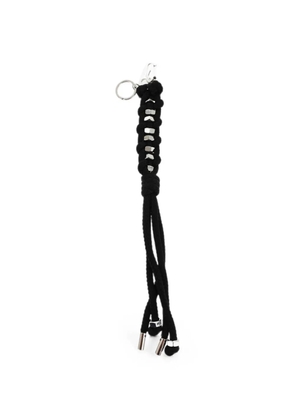 DSQUARED2 braided metal-detail keyring - Black
