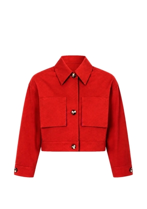 Maison Rabih Kayrouz cropped button-up jacket - Red