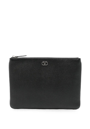 Valentino Garavani leather clutch bag - Black