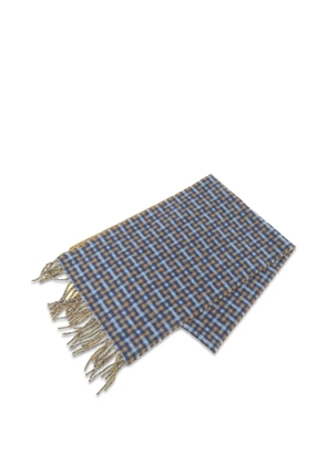Hermès Pre-Owned check fringe scarf - Neutrals