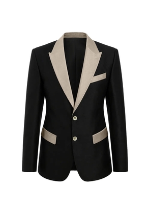 Dolce & Gabbana silk peak-lapel suit jacket - Black