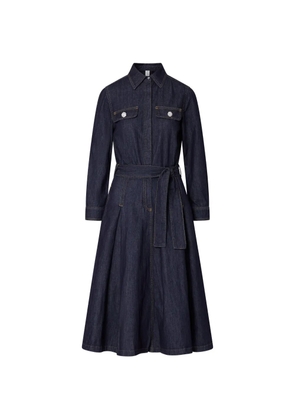 LIU JO long denim shirt dress - Blue