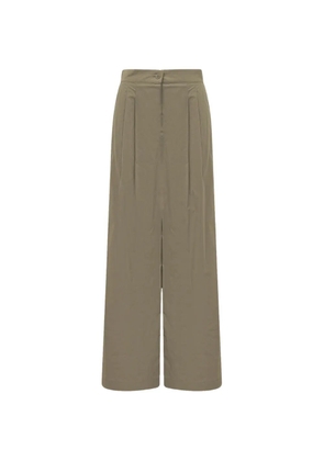 Weekend Max Mara pleated buttoned trousers - Green