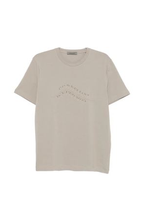 Corneliani logo-print T-shirt - Neutrals