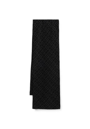 NEWLAND geometric-pattern scarf - Black