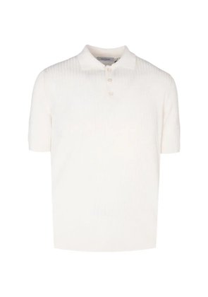 Gran Sasso ribbed-knit polo shirt - Neutrals
