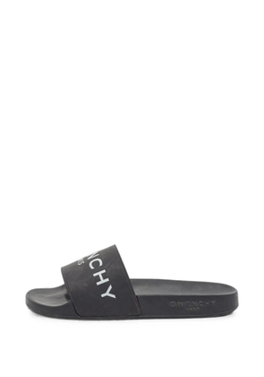 Givenchy Pre-Owned logo-print pool slides - Black