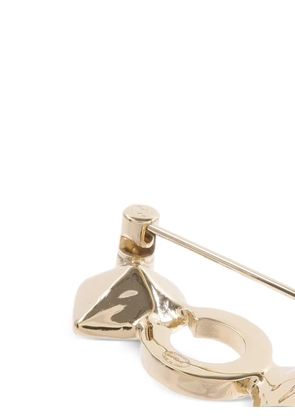 CHANEL Pre-Owned Coco heart brooch - Gold