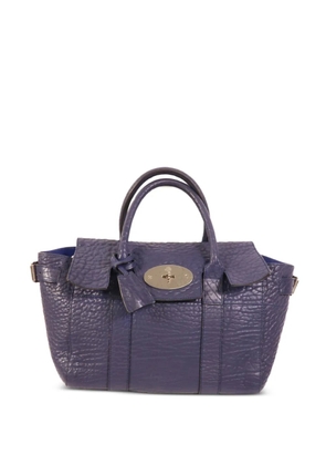 Mulberry Pre-Owned Bayswater pebbled-leather tote bag - Purple