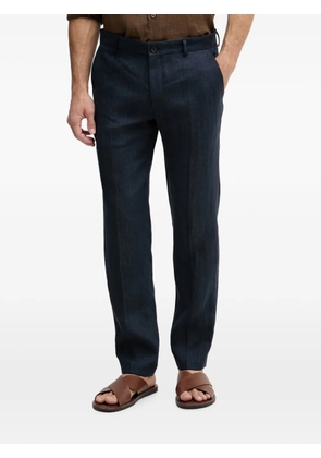 Joop! Hank logo-patch tailored trousers - Blue