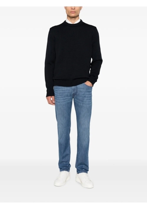 Zanone ribbed-knit sweater - Blue