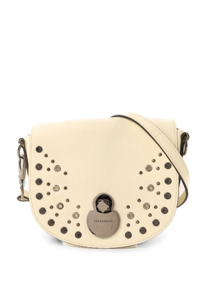 Longchamp leather shoulder bag - White