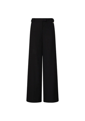LIU JO flamed viscose trousers - Black