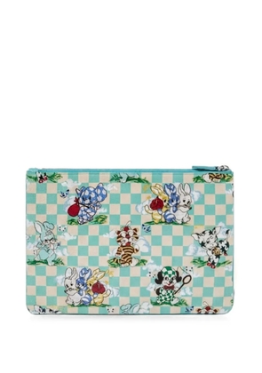 Kenzo Kenzo Cartoon checkered wash bag - Blue