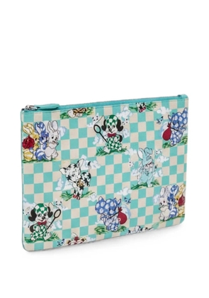 Kenzo Kenzo Cartoon checkered wash bag - Blue