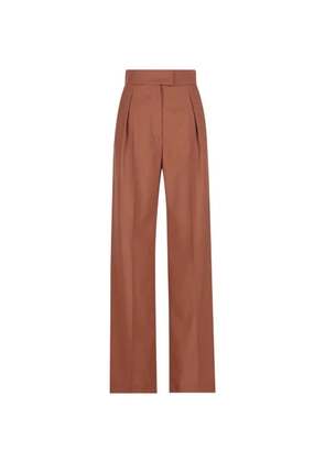 Valentino Garavani pleated wide-leg trousers - Brown