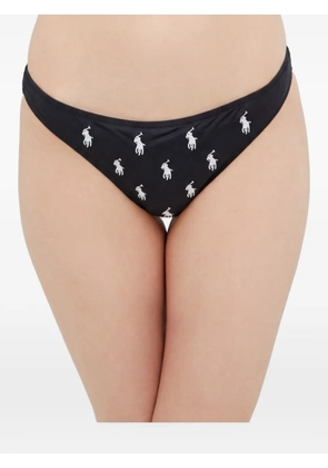 Polo Ralph Lauren logo-print bikini bottoms - Black