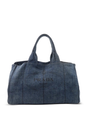 Prada Pre-Owned Canapa logo-print tote bag - Blue
