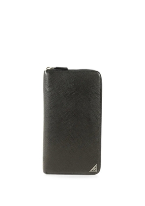 Prada Pre-Owned Saffiano leather long wallet - Black