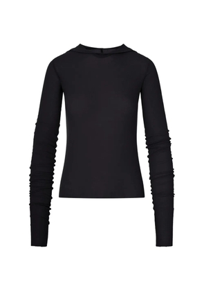 Rick Owens ribbed-knit hoodie - Black
