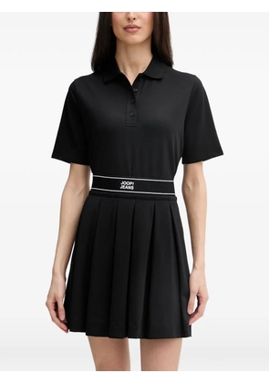 Joop! Talena logo-waistband polo-collar top - Black