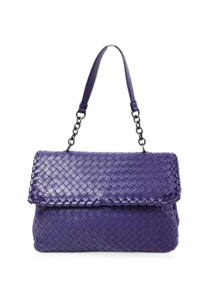 Bottega Veneta Pre-Owned Intrecciato chain shoulder bag - Blue