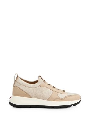 Tod's Red Dot socks sneakers in knit and suede - Neutrals