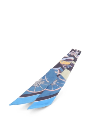 Hermès Pre-Owned graphic-print scarf - Blue