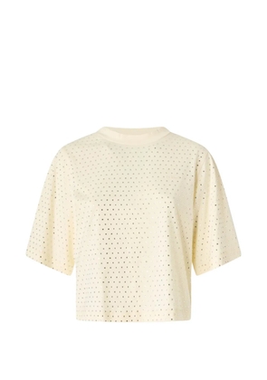 PINKO T-shirt with rhinestones and logo - Yellow