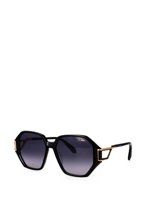 Cazal geometric-frame logo-plaque sunglasses - Black