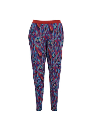 Saint Laurent Pre-Owned Rive Gauche abstract-pattern trousers - Blue