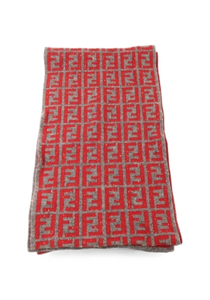 Fendi Pre-Owned Zucca monogram scarf - Red